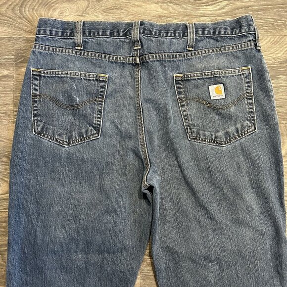 Carhartt Jeans 40x32 Workwear Relaxed Fit 5 Pocket Denim Yard Garage Painter - Picture 11 of 14